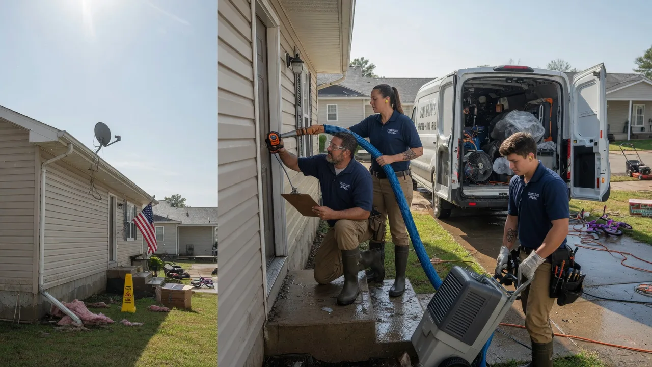 Ceiling Water Damage Restoration in Clarksville, MO near me